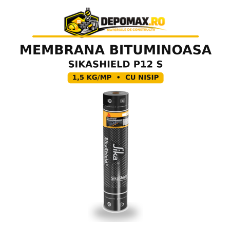 Membrana bituminoasa SikaShield P12 S, 1,5 kg/mp, cu nisip